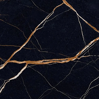  Unique Marble Sahara Noir Lappato 90x90 / Унике Марбл Сахара Нуар Лаппато 90x90 